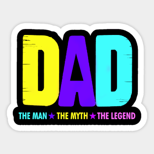 DAD THE LEGEND Sticker